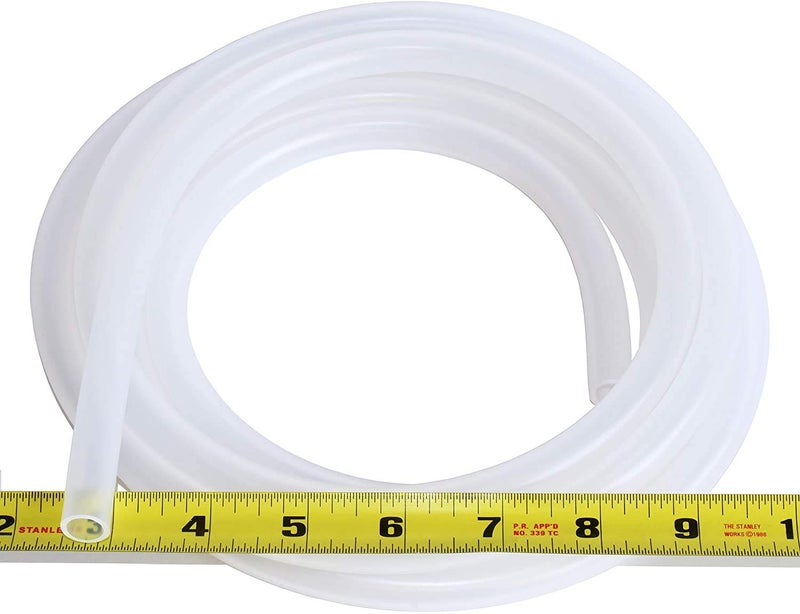 Cold & Colder Pure Silicone Tubing - 3/8" ID x 1/2" OD - High Temp Kink-Free Hose Tube 500F (10 Feet) - Image 1